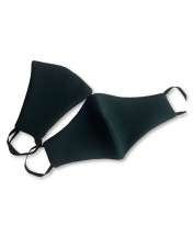 2-Pcs Double-Sided Protective Cotton Face Mask - Dark Green