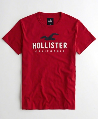 Hollister Cotton Short Sleeve T-Shirt - Red