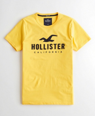 Hollister Cotton Short Sleeve T-Shirt - Yellow