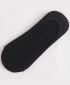 Solid Color Cotton Non-slip Silicone Pad Invisible Casual Boat Socks - Black