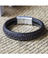 Men's Fashion Thick Leather Retro Bracelet - Dark Brown