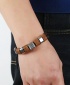 Men's Fashion Double Rope Leather Bracelet - Dark Brown