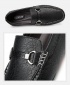 Men's Quality Fashion Leather Casual Loafers Slip-On Shoes - Black