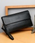 Jeep Men's Luxury Fashion Wallet Leather Clutch Bag Purse - Black