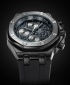 Hemsut Rubber Strap Waterproof Sports Watch - Black