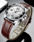 Wlisth 1853 Men's Corporate Leather Watch - Brown Leather