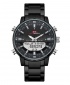 KT Dual Time Luminous Waterproof Mens Watch - Black