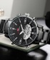 KT Dual Time Luminous Waterproof Mens Watch - Black