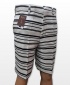 Conak Black Stripes Linen Blend Summer Shorts