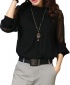 Women's New Fashion Ruffled Chiffon Long-Sleeved Shirt