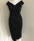 Debs Black Wrap Pencil Dress