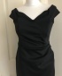 Debs Black Wrap Pencil Dress