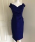 Debs Blue Wrap Pencil Dress