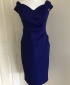 Debs Blue Wrap Pencil Dress