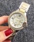 Contena Luxury Ladies Studded Womens Quartz Watch - Gold and Silver