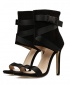 Women's Classy Thin High Heeled Roman Pumps Sandals - Black