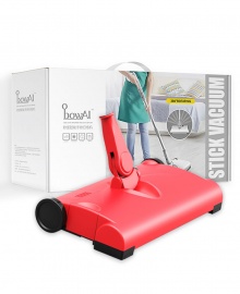 3-in-1 Wireless Automatic Handheld Rechargeable Stick Vacuum Cleaner, Sweeper and Mop - Red