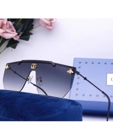 High Quality Gradient Flat Top Sunglasses TZ43 - Black