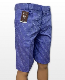 Conak Blue Linen Blend Summer Shorts