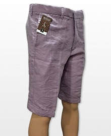 Conak Lilac Linen Blend Summer Shorts