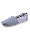 TOMS Classic Canvas Casual Slip-On Shoes - Stripped Gray