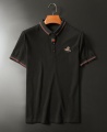 Men's Premium Little Bee Pure Cotton Short Sleeved Sport Polo Shirt - Black