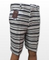 Conak Black Stripes Linen Blend Summer Shorts